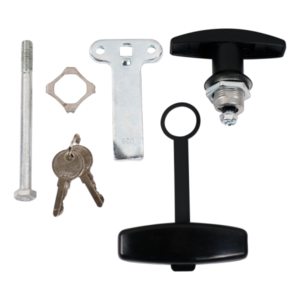 Poignée en T + serrure plastique Stabilo 500, 500-3, 500-4, 600, 800