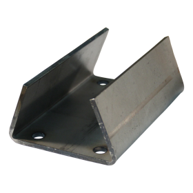 platine de fixation pour béquille / roue jockey à visser ⧄70mm brut