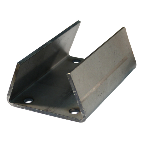 platine de fixation pour béquille / roue jockey à visser ⧄70mm brut