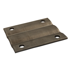 platine de fixation pour béquille / roue jockey à visser Ø70mm brut