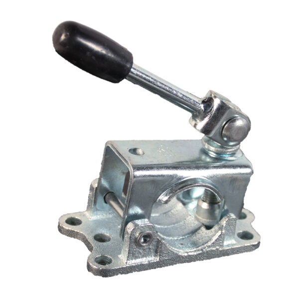 sabot de denver pour roue jockey renforcée à gorges à visser Ø48mm zingué