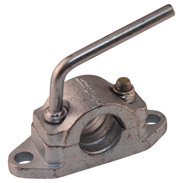 sabot de denver pour roue jockey renforcée à gorges à visser Ø48mm zingué