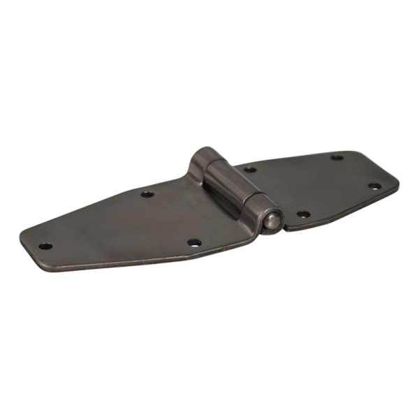 charnière papillon, avec motif de trous 60 x 209mm lame de charnière inox