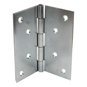 charnière, angle droit avec goupille 100 x 100mm