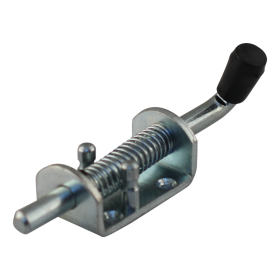 Crochet avec plaque de fixation version à visser axe Ø12mm galvanisé