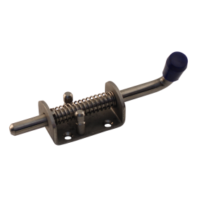 Crochet avec plaque de fixation version à visser axe Ø12mm inox