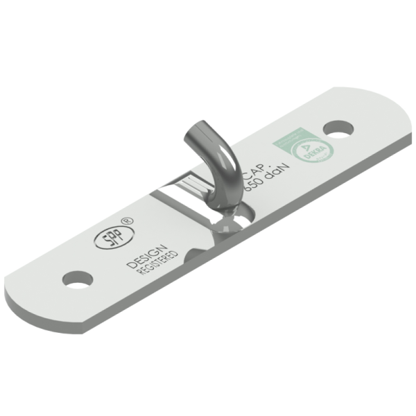 crochet de serrage version à visser zingué 140x30mm