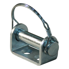 étriers de fixation pour charnière de ridelle, à visser zingué Ø16mm