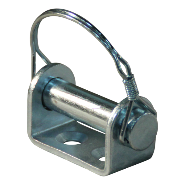 étriers de fixation pour charnière de ridelle, à visser zingué Ø16mm