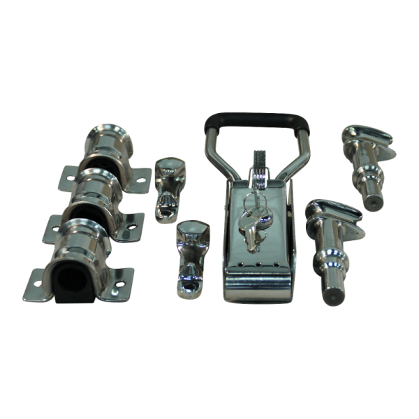 fermeture de conteneur à gauche et à droite (universel) inox pour tube Ø22