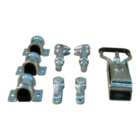 fermeture de conteneur à gauche et à droite (universel) zingué pour tube Ø22