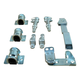 fermeture de conteneur droit zingué pour tube Ø22