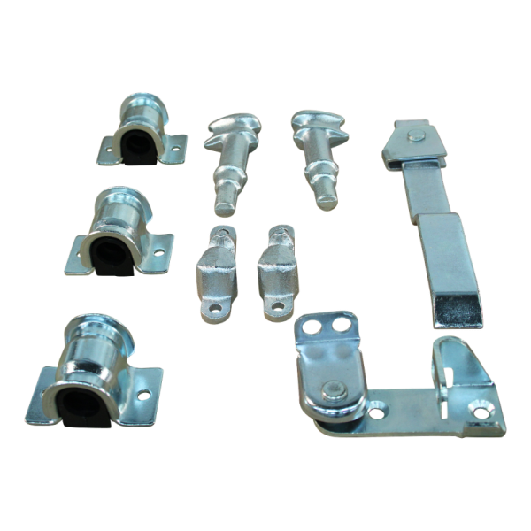 fermeture de conteneur droit zingué pour tube Ø22