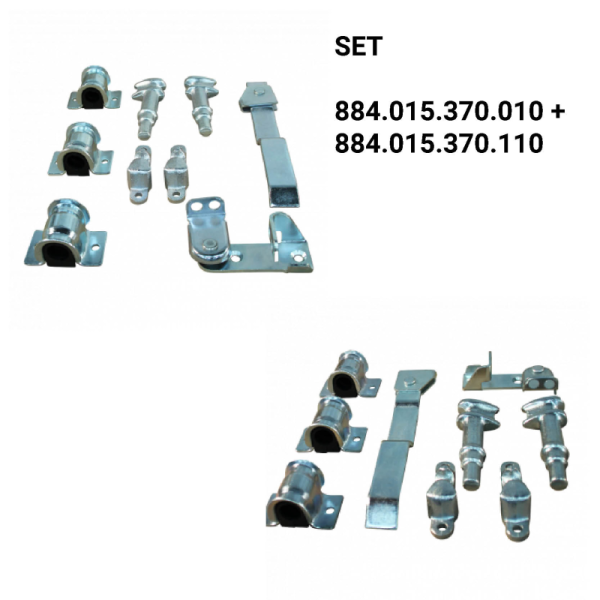 fermeture de conteneur gauche droit zingué pour tube Ø22