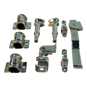 fermeture de conteneur gauche inox pour tube Ø22