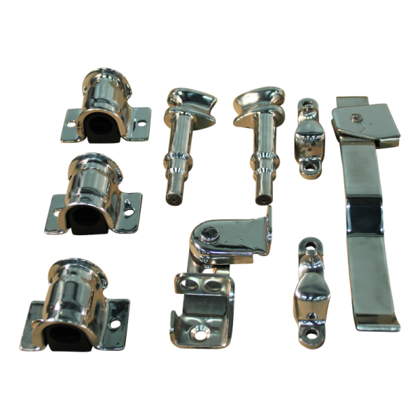 fermeture de conteneur gauche inox pour tube Ø22