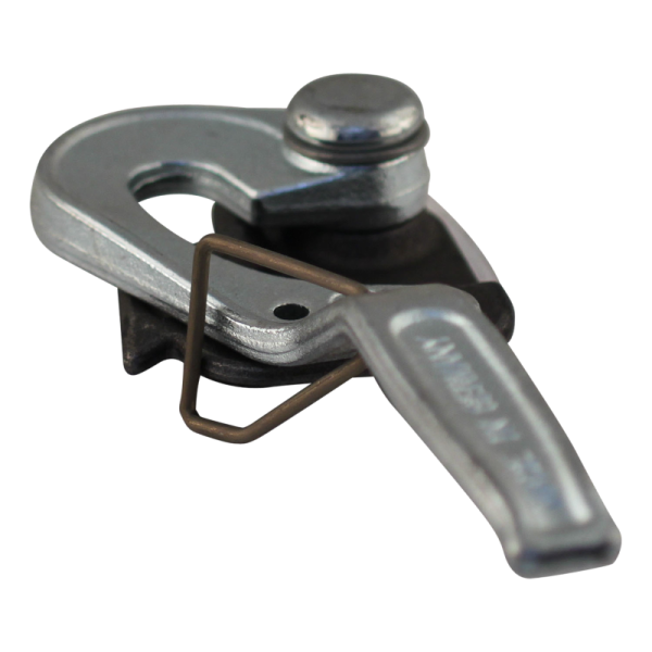 fixation d'angle avec ressort de sécurité en inox droit