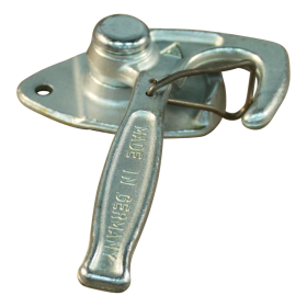 fixation d'angle avec ressort de sécurité en inox nr. 1 gauche