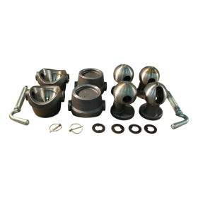 jeu de rotules articulées pour remorque tribenne, 3-faces 15000kg