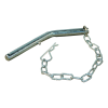 pièce de jeu de rotules articulées pour remorque tribenne goupille de verrouillage Ø14mm inclu chaîne