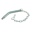 pièce de jeu de rotules articulées pour remorque tribenne goupille de verrouillage Ø16 / Ø 12mm inclu chaîne