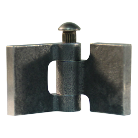 porte charnière droit avec goupille d'acier 30 x 30mm lame de charnière brut