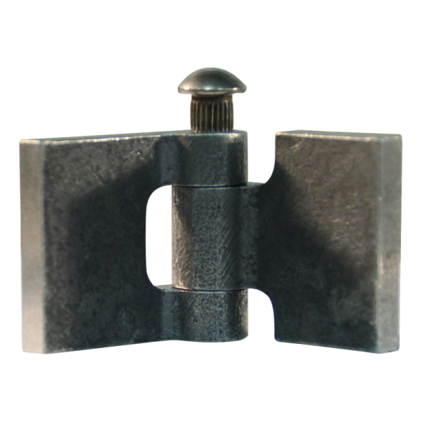 porte charnière droit avec goupille d'acier 30 x 30mm lame de charnière brut