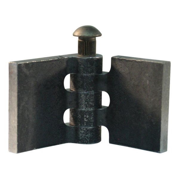 porte charnière droit avec goupille d'acier 40 x 40mm lame de charnière brut démontable