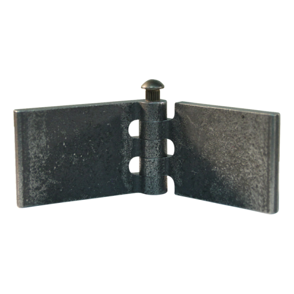 porte charnière droit avec goupille d'acier 40 x 60mm lame de charnière brut démontable