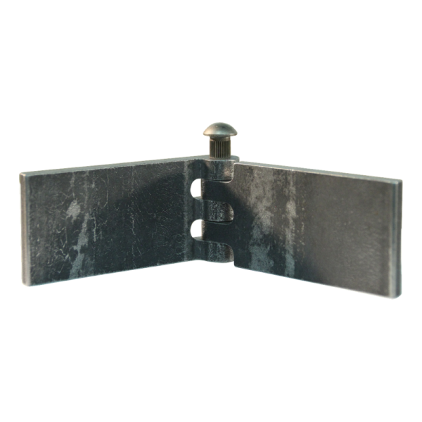 porte charnière droit avec goupille d'acier 40 x 80mm lame de charnière brut démontable