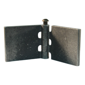 porte charnière droit avec goupille d'acier 50 x 60mm lame de charnière brut démontable