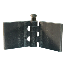 porte charnière droit avec goupille d'acier 50 x 60mm lame de charnière brut démontable