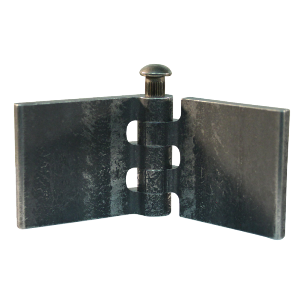 porte charnière droit avec goupille d'acier 50 x 60mm lame de charnière brut démontable