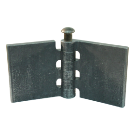 porte charnière droit avec goupille d'acier 60 x 60mm lame de charnière brut démontable