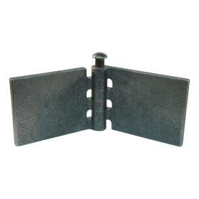 porte charnière droit avec goupille d'acier 60 x 80mm lame de charnière brut démontable
