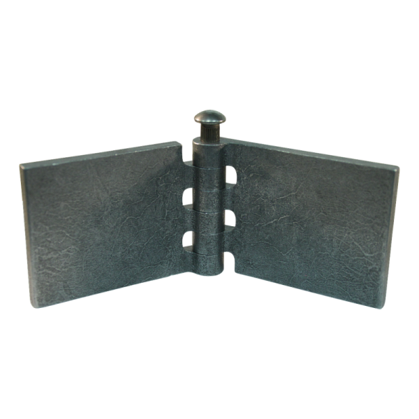 porte charnière droit avec goupille d'acier 60 x 80mm lame de charnière brut démontable