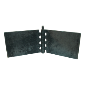 porte charnière droit avec goupille d'acier 80 x 120mm lame de charnière brut