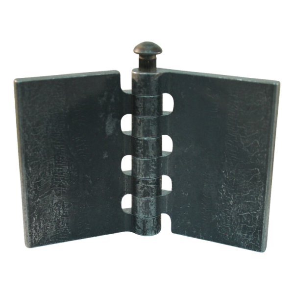 porte charnière droit avec goupille d'acier 80 x 60mm lame de charnière brut