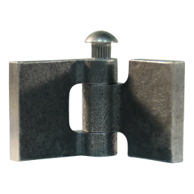 porte charnière droit avec goupille d'inox 30 x 30mm lame de charnière brut démontable