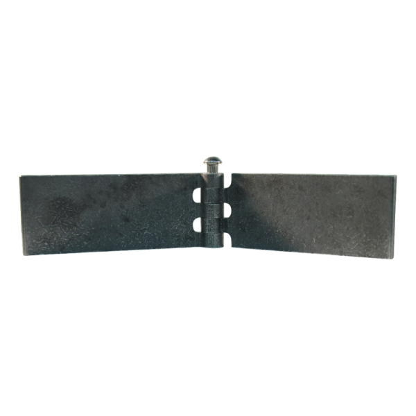 porte charnière droit avec goupille d'inox 40 x 100mm lame de charnière brut démontable