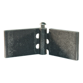 porte charnière droit avec goupille d'inox 40 x 60mm lame de charnière brut démontable