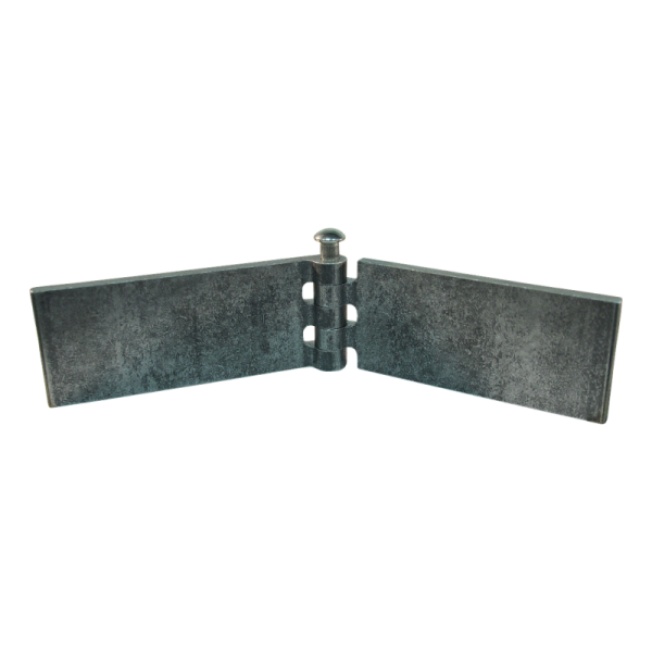 porte charnière droit avec goupille d'inox 50 x 120mm lame de charnière brut démontable