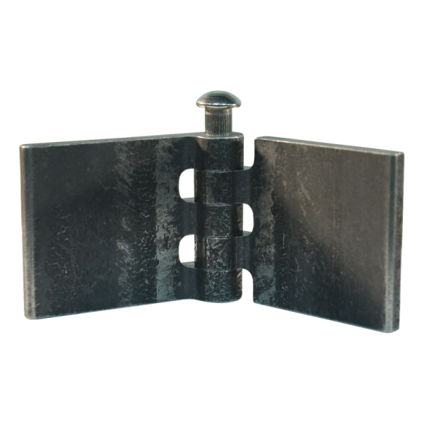porte charnière droit avec goupille d'inox 50 x 60mm lame de charnière brut démontable