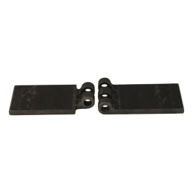 porte charnière droit avec goupille d'inox 60 x 100mm lame de charnière brut démontable