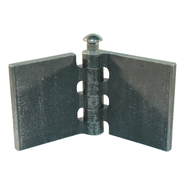 porte charnière droit avec goupille d'inox 60 x 60mm lame de charnière brut démontable