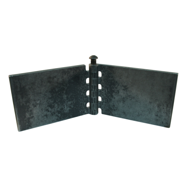 porte charnière droit avec goupille d'inox 80 x 120mm lame de charnière brut