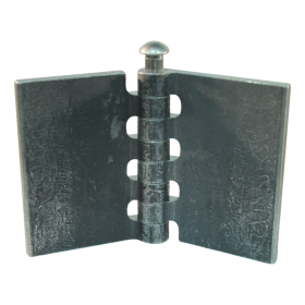 porte charnière droit avec goupille d'inox 80 x 60mm lame de charnière brut