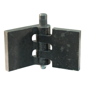 porte charnière droit avec goupille et avec graisseur 40 x 40mm lame de charnière brut démontable