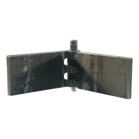 porte charnière droit avec goupille et avec graisseur 40 x 80mm lame de charnière brut démontable