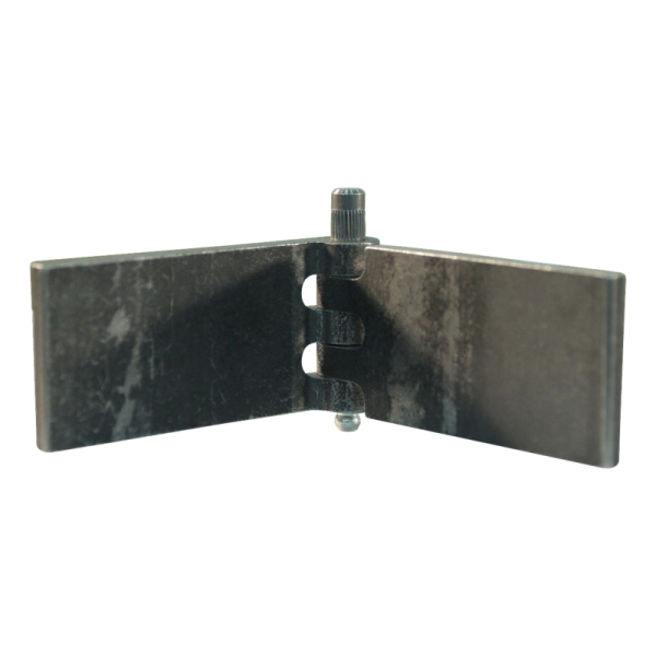 porte charnière droit avec goupille et avec graisseur 40 x 80mm lame de charnière brut démontable